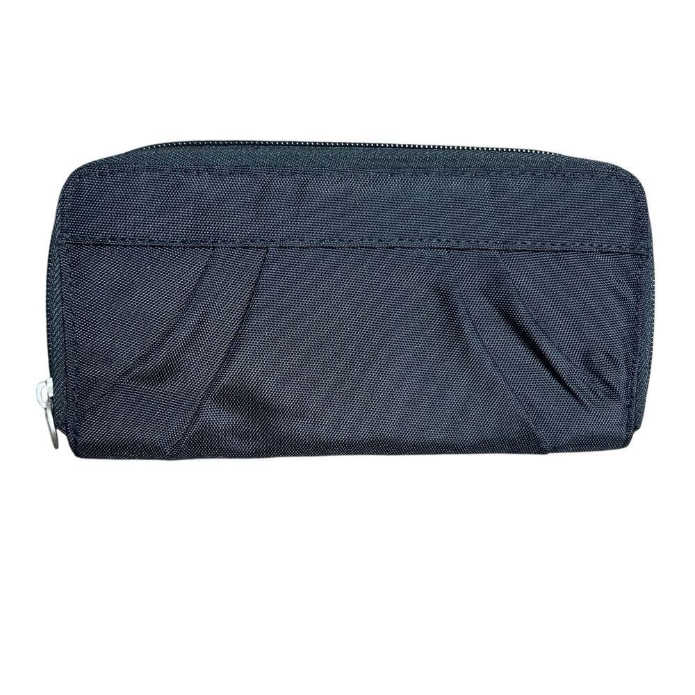 Travelon Black Nylon Anti Theft Accordion Wallet RFID Blocking